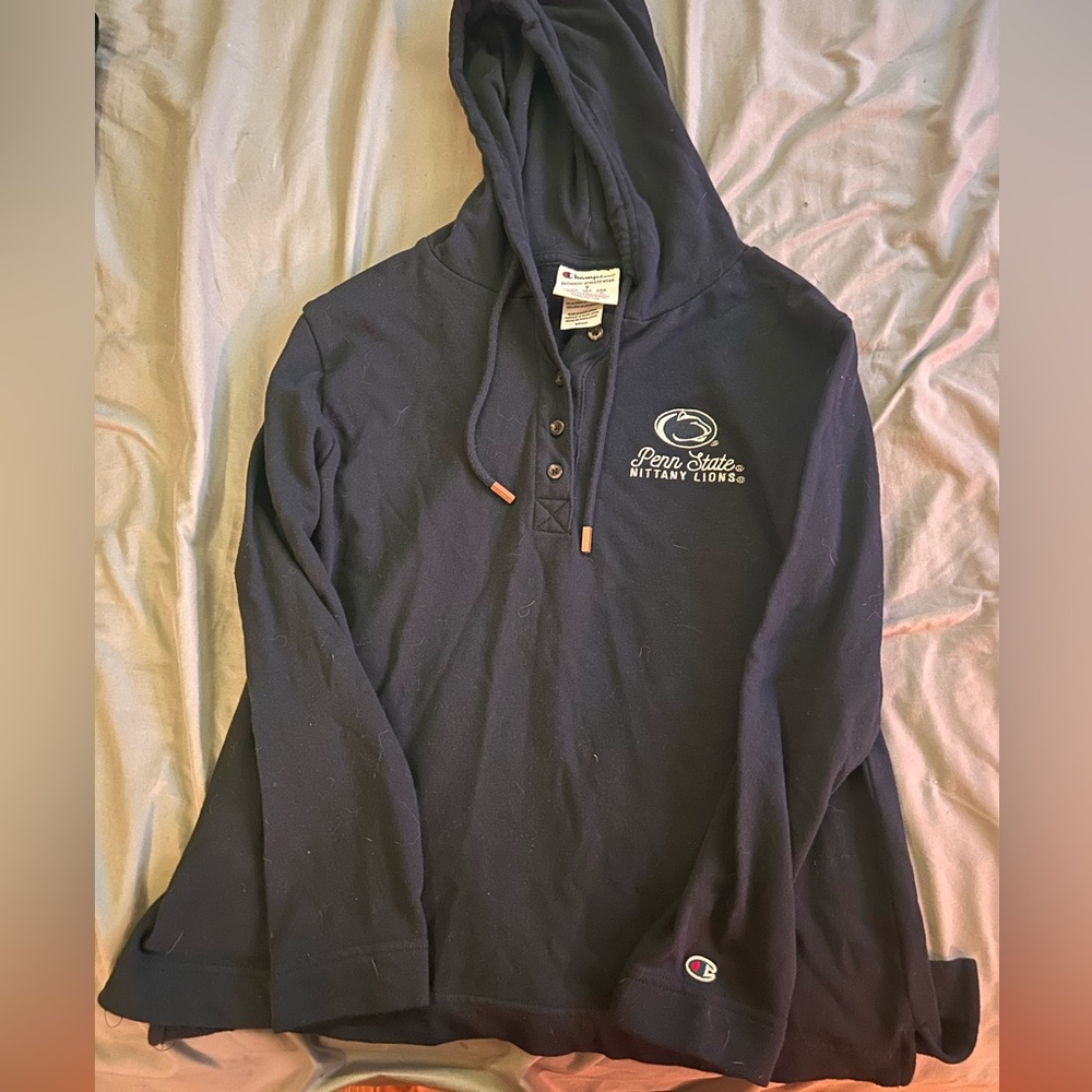 Champion Dark Blue Pullover with Embroidered Logo